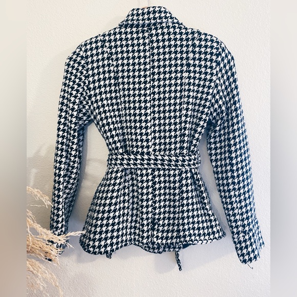 Bongo Houndstooth Blazer Peacoat - Picture 4 of 6